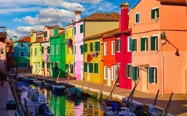 Burano Island Venice Veneto Region Italy Picturesque — Stock Photo, Image