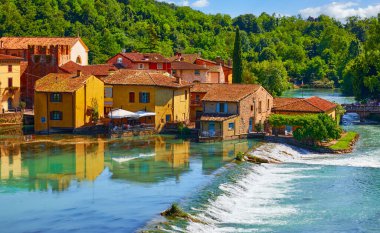 Borghetto Valeggio Konsolosu Mincio, Verona, İtalya. İtalyan geleneği.