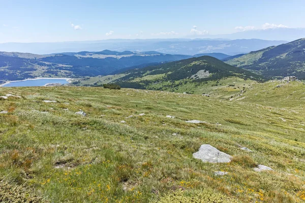 Increíble Paisaje Verano Montaña Rila Cerca Del Embalse Belmeken Bulgaria — Foto de Stock