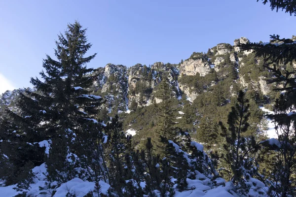 Verbazingwekkend Winterlandschap Van Rila Mountain Bij Malyovitsa Piek Bulgarije — Stockfoto