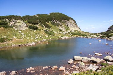 Rila Dağı inanılmaz manzara yakın korkunç göl, Bulgaristan