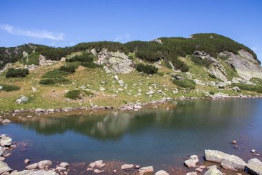 Rila Dağı inanılmaz manzara yakın korkunç göl, Bulgaristan