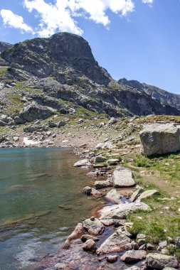 Rila Dağı inanılmaz manzara yakın korkunç göl, Bulgaristan