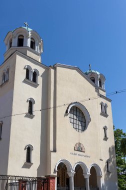 VIDIN, BULGARIA - 23 Mayıs 2021: Bulgaristan 'ın Vidin kentindeki Tipik İnşaat ve Sokak