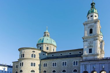 SALZBURG, AUSTRIA - JULY 3, 2022: Amazing view of Old town of Salzburg, Austria