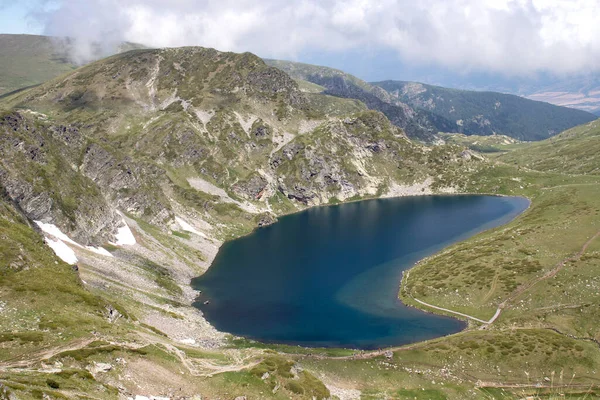 Niesamowity Krajobraz Góry Rila Wokół Siedmiu Jezior Rila Bułgaria — Zdjęcie stockowe