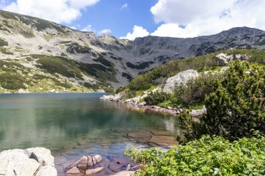 Bulgaristan 'ın Pirin Dağı' ndaki Banderitsa Nehri yakınlarındaki inanılmaz manzara