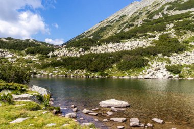 Bulgaristan 'ın Pirin Dağı' ndaki Banderitsa Nehri yakınlarındaki inanılmaz manzara