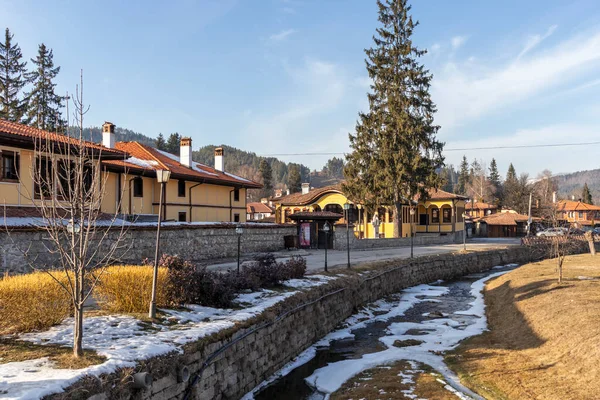 Koprivshtitsa Bulgaria Enero 2020 Calle Típica Casas Antiguas Ciudad Histórica — Foto de Stock