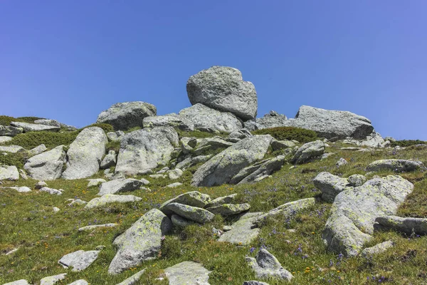 Bulgaristan 'ın Kalin zirvesi yakınlarındaki Rila Dağı' nın İnanılmaz Yaz Manzarası
