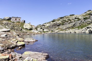Rila Dağı inanılmaz manzara yakın korkunç göl, Bulgaristan