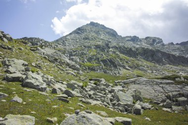 Bulgaristan 'ın Kalin zirvesi yakınlarındaki Rila Dağı' nın İnanılmaz Yaz Manzarası