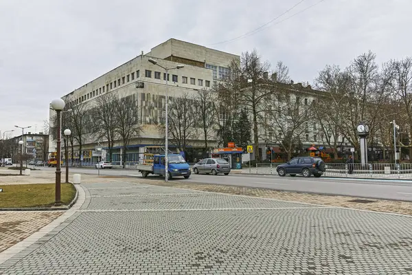 Dimitrovgrad Bulgaria Febrero 2019 Calle Edificio Típico Ciudad Dimitrovgrad Región — Foto de Stock