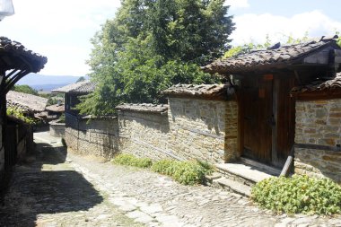 ZHERAVNA, BULGARIA - JULY 09, 2023: Village of Zheravna with nineteenth century houses, Sliven Region, Bulgaria