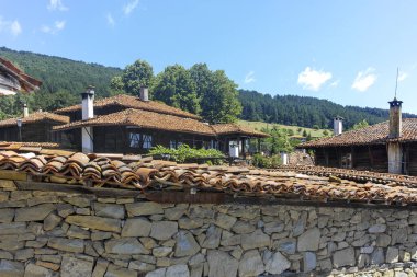 ZHERAVNA, BULGARIA - JULY 09, 2023: Village of Zheravna with nineteenth century houses, Sliven Region, Bulgaria