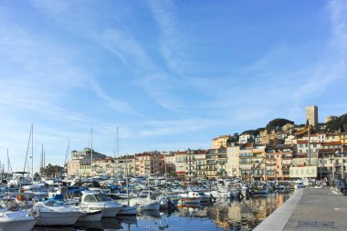 CANNES, FRANCE - 29 Ocak 2024: Cannes, Provence Alpes-Cote d 'Azur, Fransa