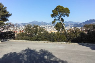 GÜZEL, FRANCE - 28 Ocak 2024: Nice, Provence Alpes-Cote d 'Azur, Fransa' nın Muhteşem Panoraması