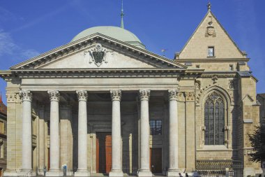 GENEVA, SWitzERLAND - 18 Haziran 2023: İsviçre 'nin Cenevre kentinin Panorama' sı
