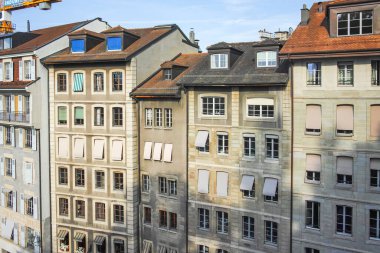 GENEVA, SWitzERLAND - 18 Haziran 2023: İsviçre 'nin Cenevre kentinin Panorama' sı