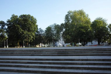 GENEVA, SWitzERLAND - 18 Haziran 2023: İsviçre 'nin Cenevre kentinin Panorama' sı