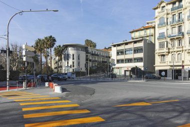 GÜZEL, FRANCE - 28 Ocak 2024: Nice, Provence Alpes-Cote d 'Azur, Fransa' nın Muhteşem Panoraması