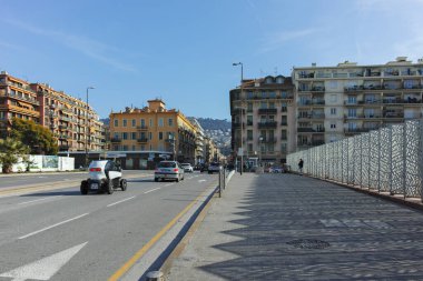 GÜZEL, FRANCE - 28 Ocak 2024: Nice, Provence Alpes-Cote d 'Azur, Fransa' nın Muhteşem Panoraması
