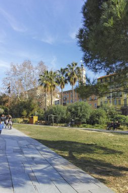 GÜZEL, FRANCE - 28 Ocak 2024: Nice, Provence Alpes-Cote d 'Azur, Fransa' nın Muhteşem Panoraması