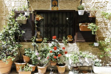 BARI, İtalya - 16 Mayıs 2024: Bari, Apulia Bölgesi, İtalya 'nın Eski Kasabası' nın inanılmaz manzarası