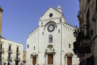 BARI, İtalya - 16 Mayıs 2024: Bari, Apulia Bölgesi, İtalya 'nın Eski Kasabası' nın inanılmaz manzarası