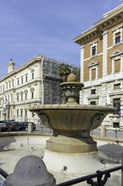 BARI, İtalya - 16 Mayıs 2024: Bari, Apulia Bölgesi, İtalya 'nın Eski Kasabası' nın inanılmaz manzarası