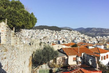 Eski Kavala kentinin Panorması, Doğu Makedonya ve Trakya, Yunanistan