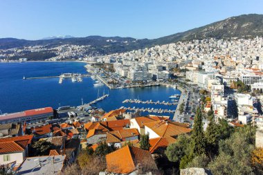 Eski Kavala kentinin Panorması, Doğu Makedonya ve Trakya, Yunanistan