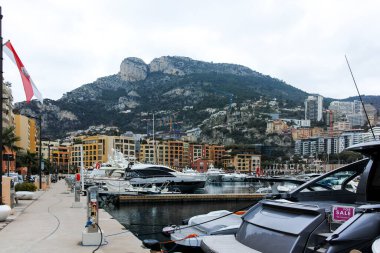 Monte CARLO, Monako - 26 Ocak 2024: Monte Carlo, Monako 'nun Muhteşem Panoraması
