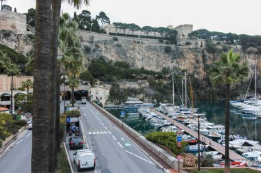 Monte CARLO, Monako - 26 Ocak 2024: Monte Carlo, Monako 'nun Muhteşem Panoraması