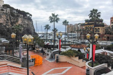 Monte CARLO, Monako - 26 Ocak 2024: Monte Carlo, Monako 'nun Muhteşem Panoraması