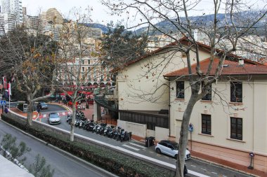 Monte CARLO, Monako - 26 Ocak 2024: Monte Carlo, Monako 'nun Muhteşem Panoraması
