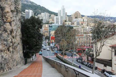 Monte CARLO, Monako - 26 Ocak 2024: Monte Carlo, Monako 'nun Muhteşem Panoraması