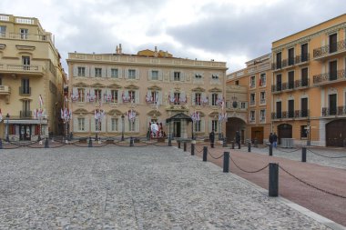 Monte CARLO, Monako - 26 Ocak 2024: Monte Carlo, Monako 'nun Muhteşem Panoraması