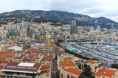 Monte CARLO, Monako - 26 Ocak 2024: Monte Carlo, Monako 'nun Muhteşem Panoraması