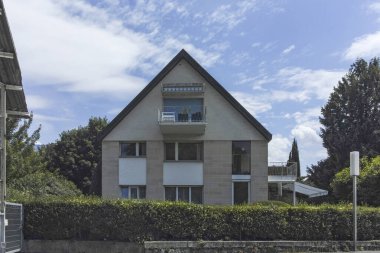 MONTREUX, SWitzERLAND - 19 Haziran 2023: Montreux, Vaud Kantonu, İsviçre Yaz Panoraması