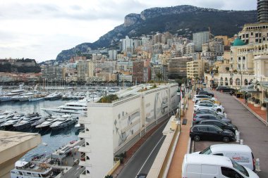 Monte CARLO, Monako - 26 Ocak 2024: Monte Carlo, Monako 'nun Muhteşem Panoraması