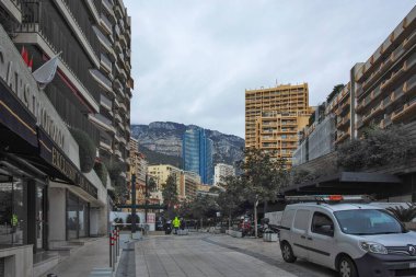 Monte CARLO, Monako - 26 Ocak 2024: Monte Carlo, Monako 'nun Muhteşem Panoraması