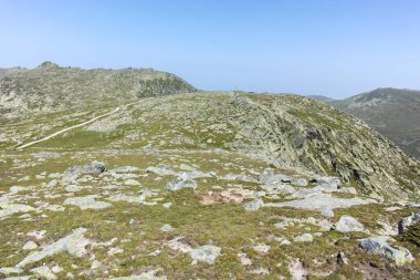 Bulgaristan 'ın Kalin zirvesi yakınlarındaki Rila Dağı' nın şaşırtıcı manzarası