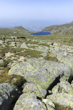 Bulgaristan 'ın Kalin zirvesi yakınlarındaki Rila Dağı' nın şaşırtıcı manzarası