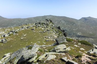 Bulgaristan 'ın Kalin zirvesi yakınlarındaki Rila Dağı' nın şaşırtıcı manzarası