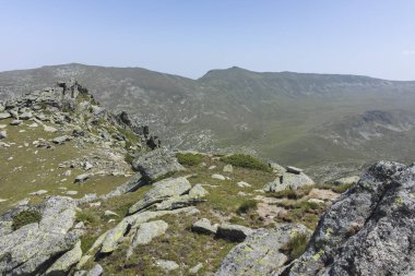 Bulgaristan 'ın Kalin zirvesi yakınlarındaki Rila Dağı' nın şaşırtıcı manzarası