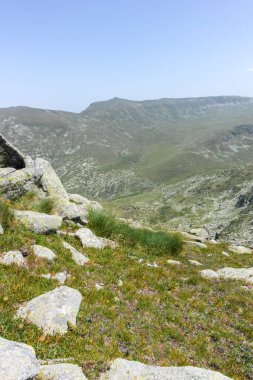 Bulgaristan 'ın Kalin zirvesi yakınlarındaki Rila Dağı' nın şaşırtıcı manzarası