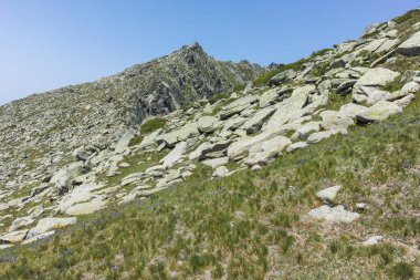 Bulgaristan 'ın Kalin zirvesi yakınlarındaki Rila Dağı' nın şaşırtıcı manzarası