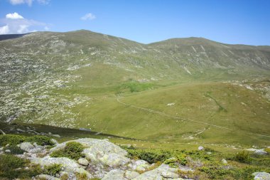 Bulgaristan 'ın Kalin zirvesi yakınlarındaki Rila Dağı' nın şaşırtıcı manzarası