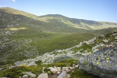 Bulgaristan 'ın Kalin zirvesi yakınlarındaki Rila Dağı' nın şaşırtıcı manzarası